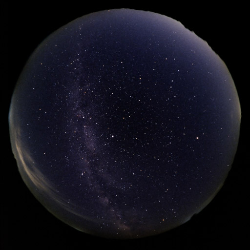 northern night sky of june
